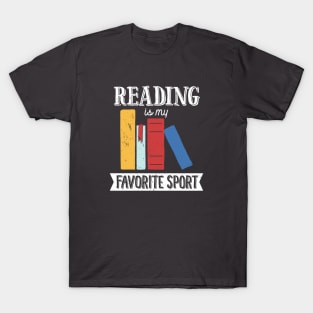 Book Lover T-Shirt Reading Is My Favorite Sport Reader T-Shirt